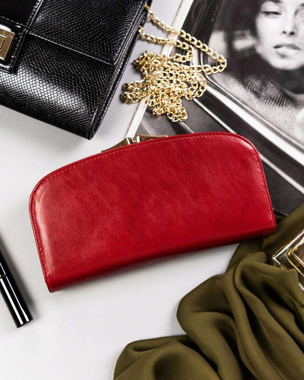 Didelė moteriška piniginė Peterson G3, raudona D1941