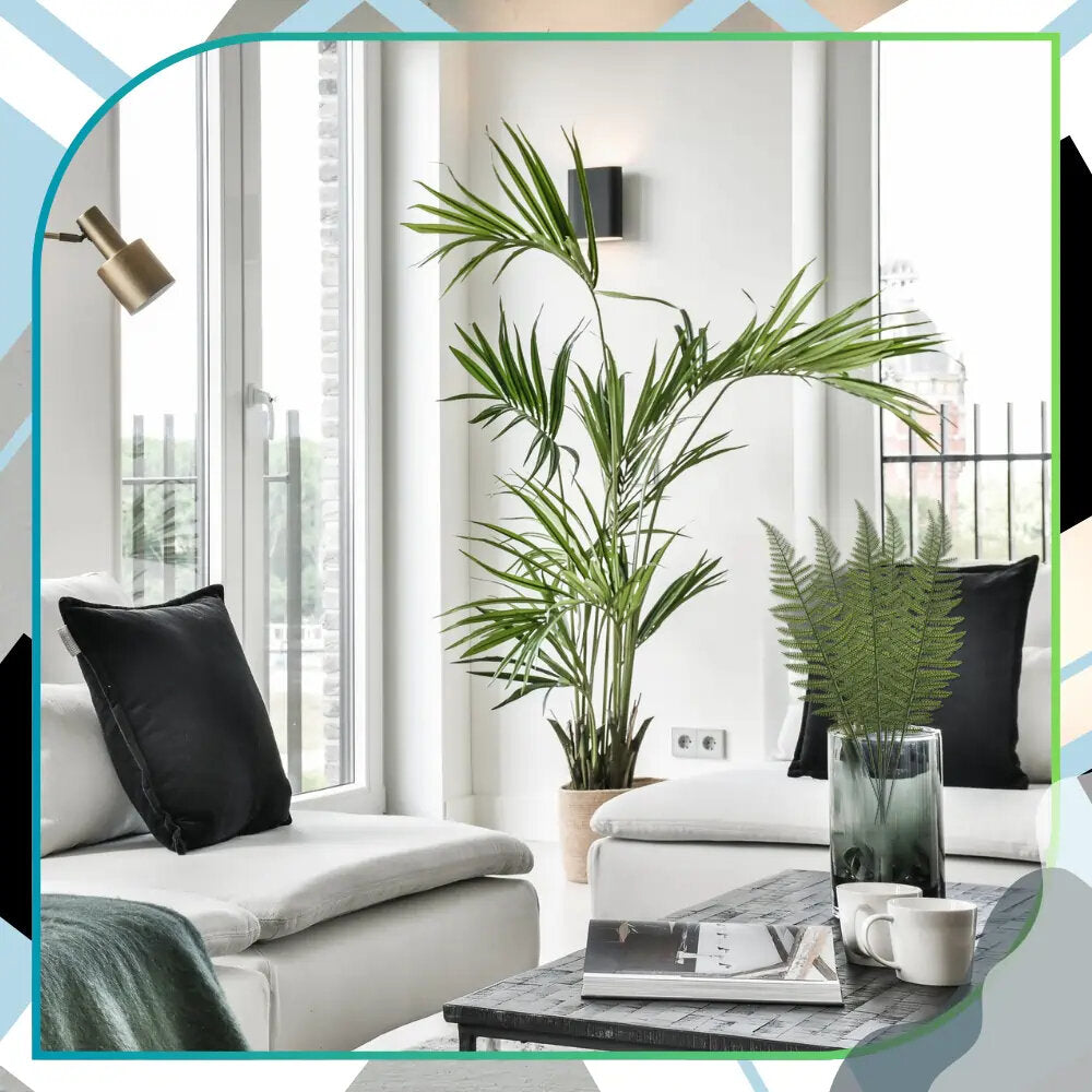 Dirbtinės gėlės, žalios, paparčio šakelės, 10 vnt.