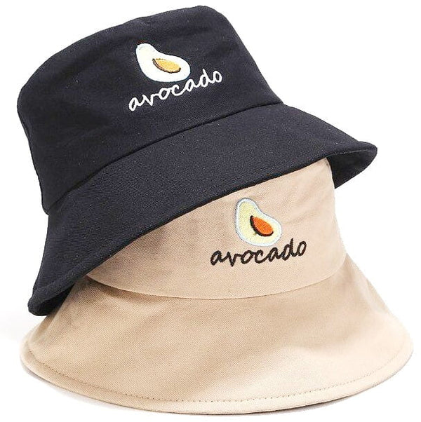 Dvipusė kepurė bucket hat AVOCADO, balta-juoda
