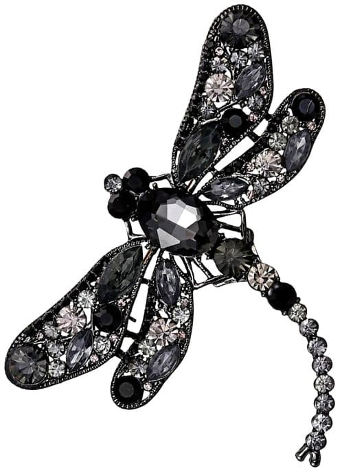 Elegantiška sagė Dragonfly, gausiai dekoruota cirkoniais ir kristalais