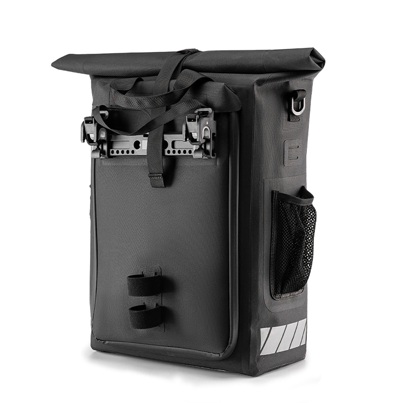 „Rockbros“ dviračių krepšys su kuprinės funkcija, neperšlampama, su šalmo priedu 18L - juoda