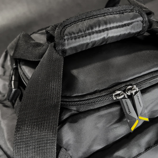 Juoda kelioninė sportinė kuprinė rankiniam bagažui 40x20x25 cm