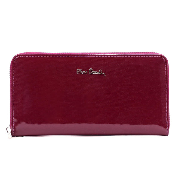 Pierre Cardin 05 LINE 119 violetinė odinė piniginė fioletowy