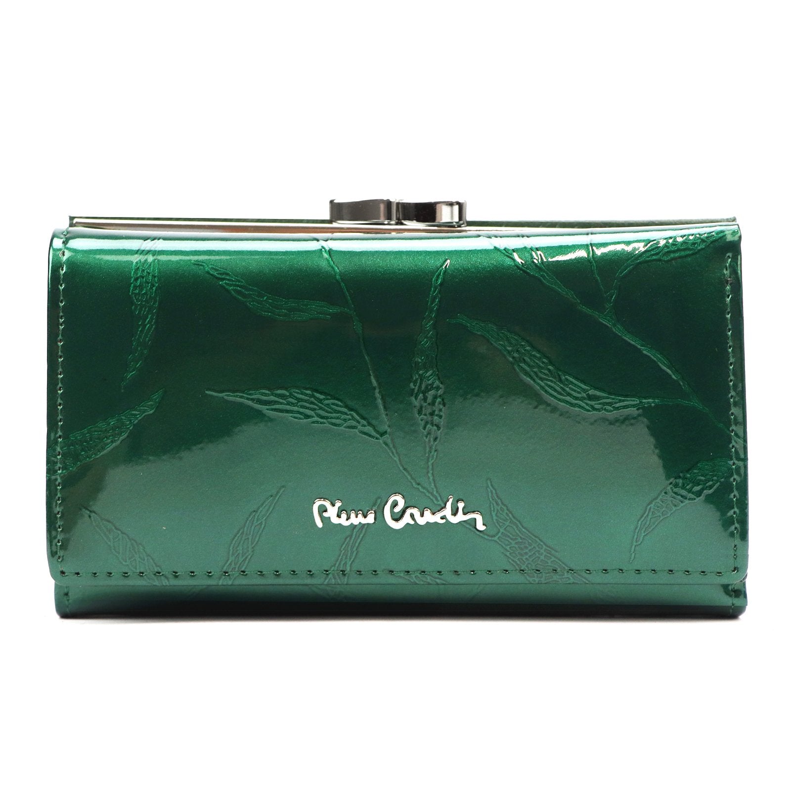 Pierre Cardin 02 LEAF 108 žalia piniginė zielony