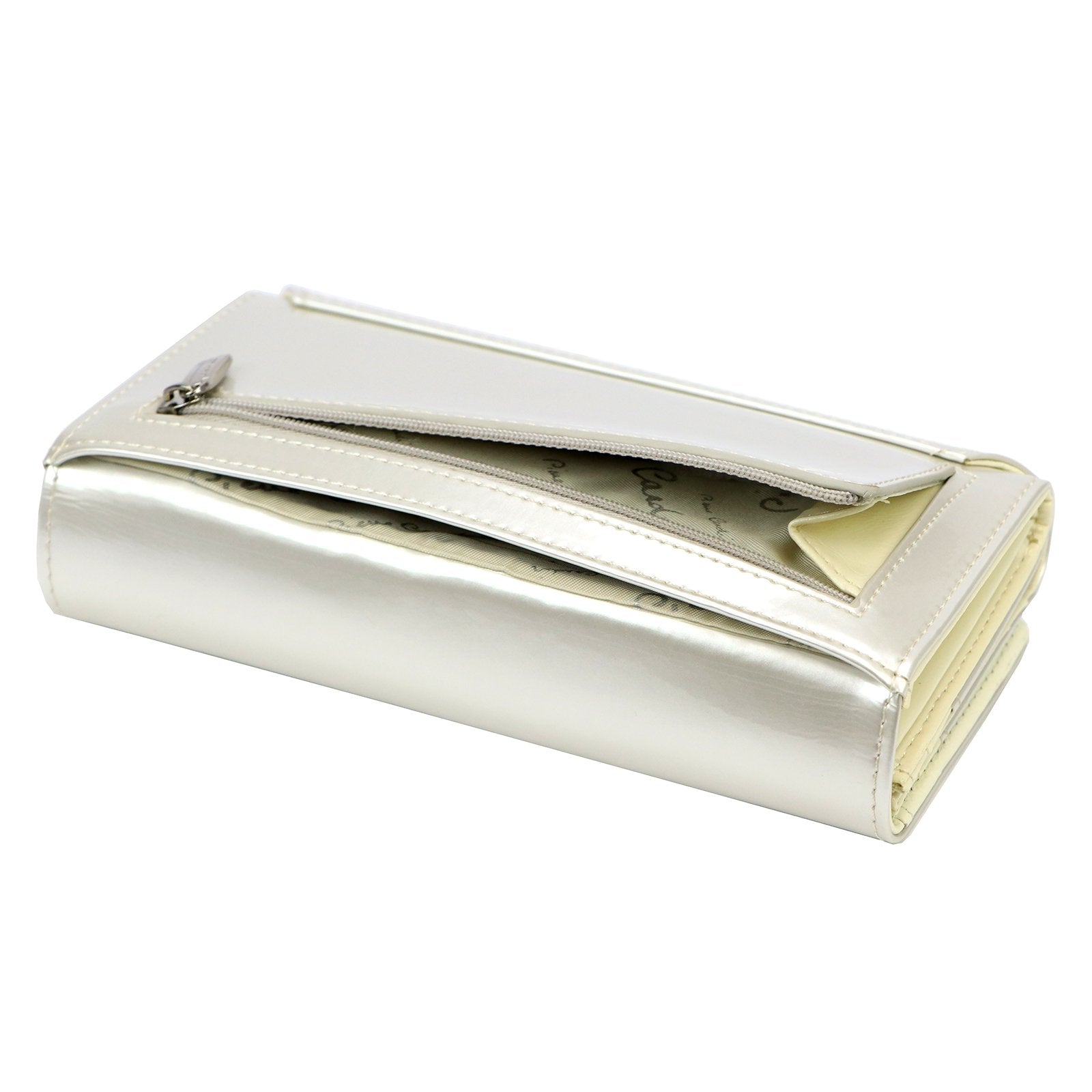 Pierre Cardin 07 SHINY 102 smėlio spalvos piniginė beż