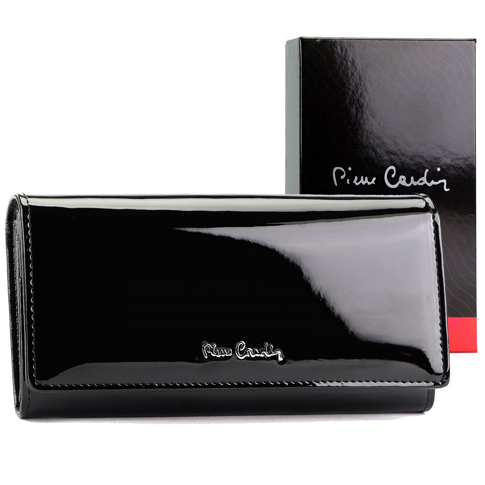 Pierre Cardin 07 SHINY 102 juoda piniginė czarny
