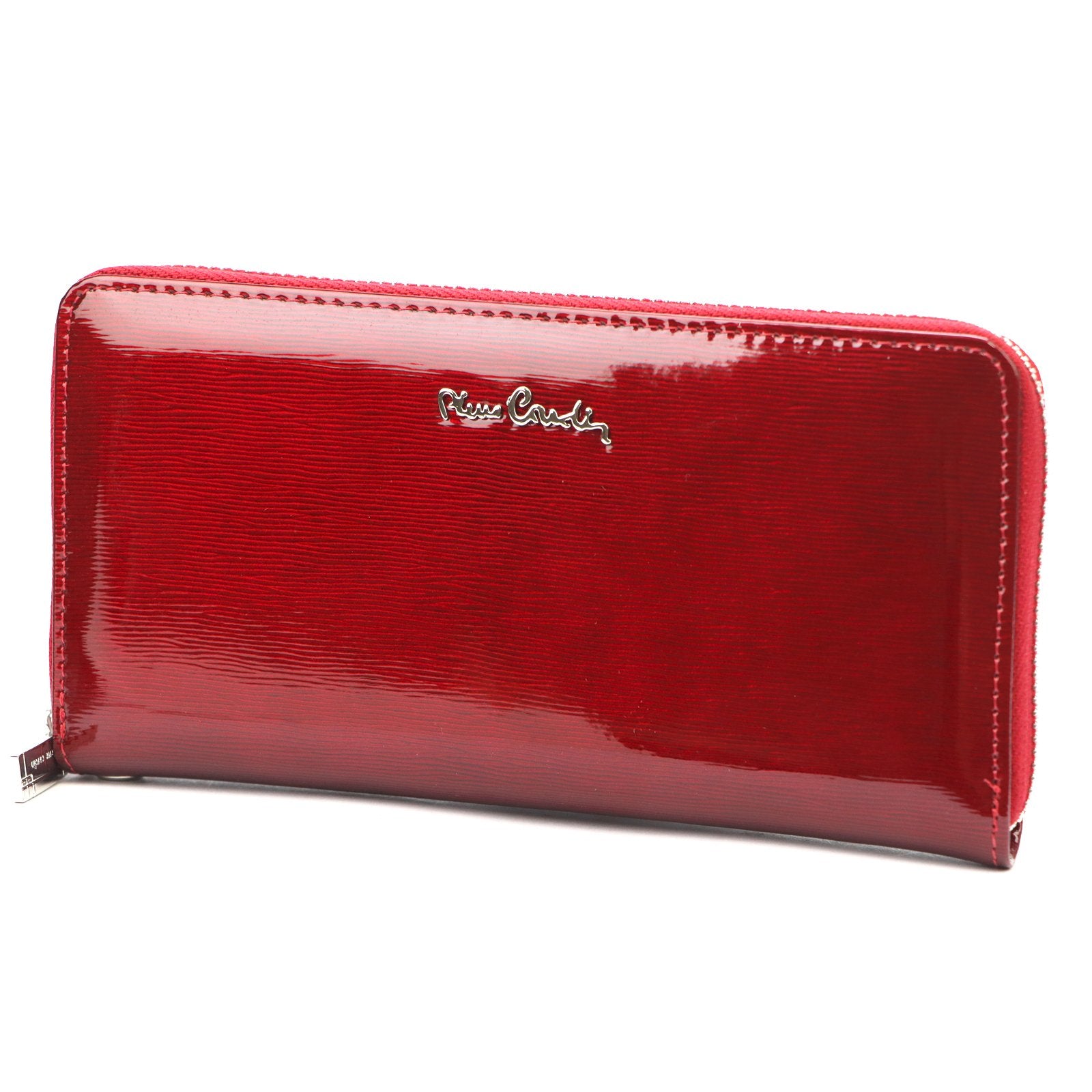Pierre Cardin 05 LINE 119 raudona natūralios odos piniginė czerwony