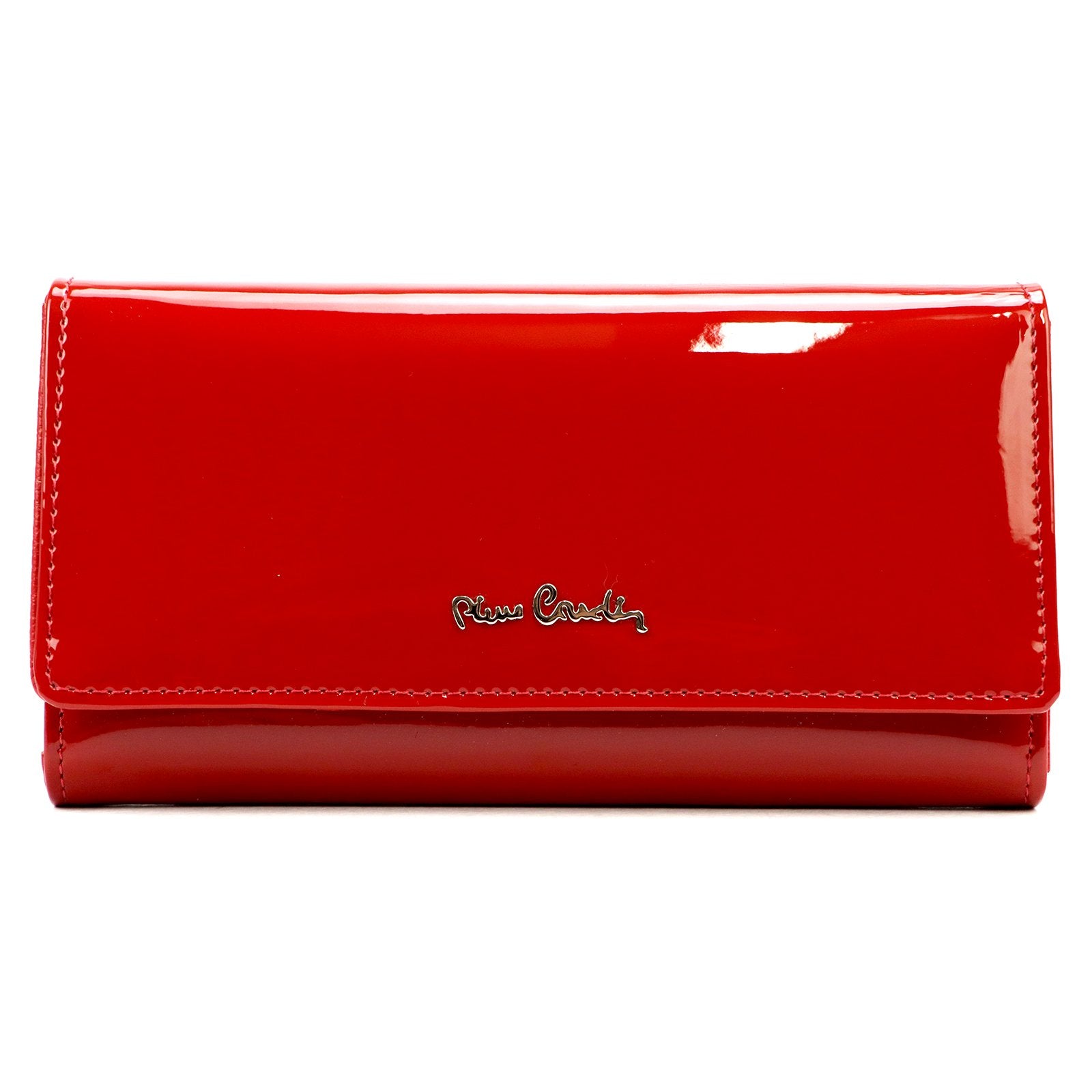 Pierre Cardin 07 SHINY 100 raudona piniginė czerwony