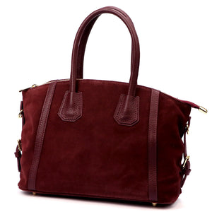 Luka 26-025 bordo natūralios odos rankinė bordo