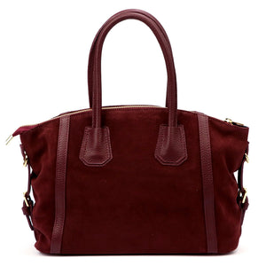 Luka 26-025 bordo natūralios odos rankinė bordo