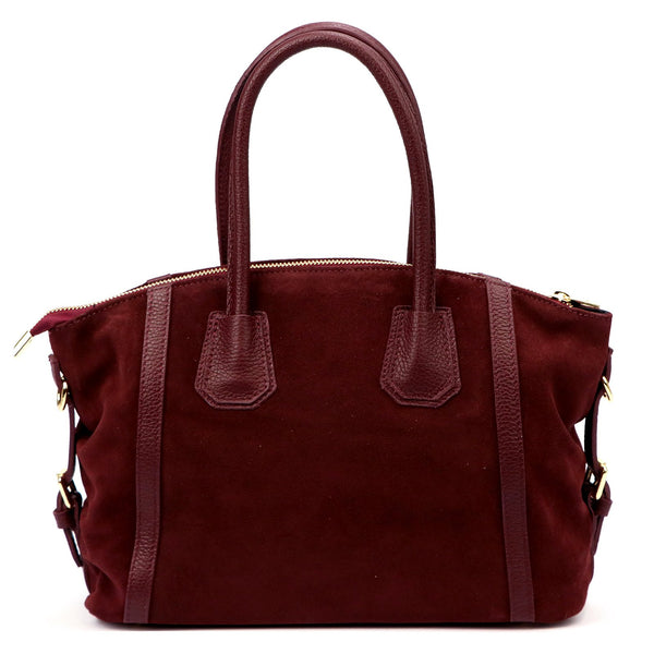 Luka 26-025 bordo natūralios odos rankinė bordo