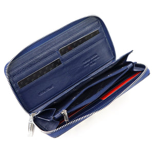 Pierre Cardin 05 LINE 119 mėlyna odinė piniginė niebieski