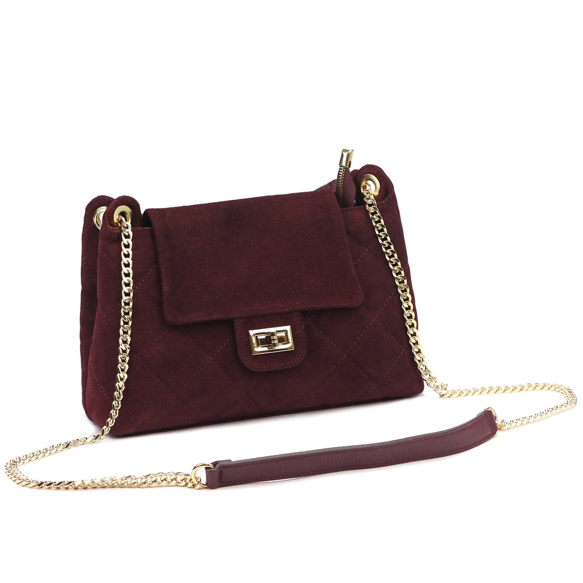 Luka 26-177 bordo odinė rankinė bordo