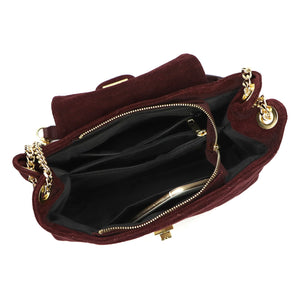 Luka 26-177 bordo odinė rankinė bordo