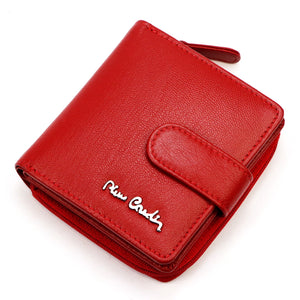 Pierre Cardin TILAK155 2509 raudona odinė piniginė czerwony