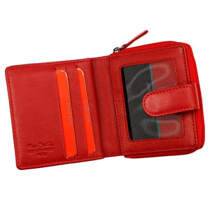Pierre Cardin TILAK155 2509 raudona odinė piniginė czerwony