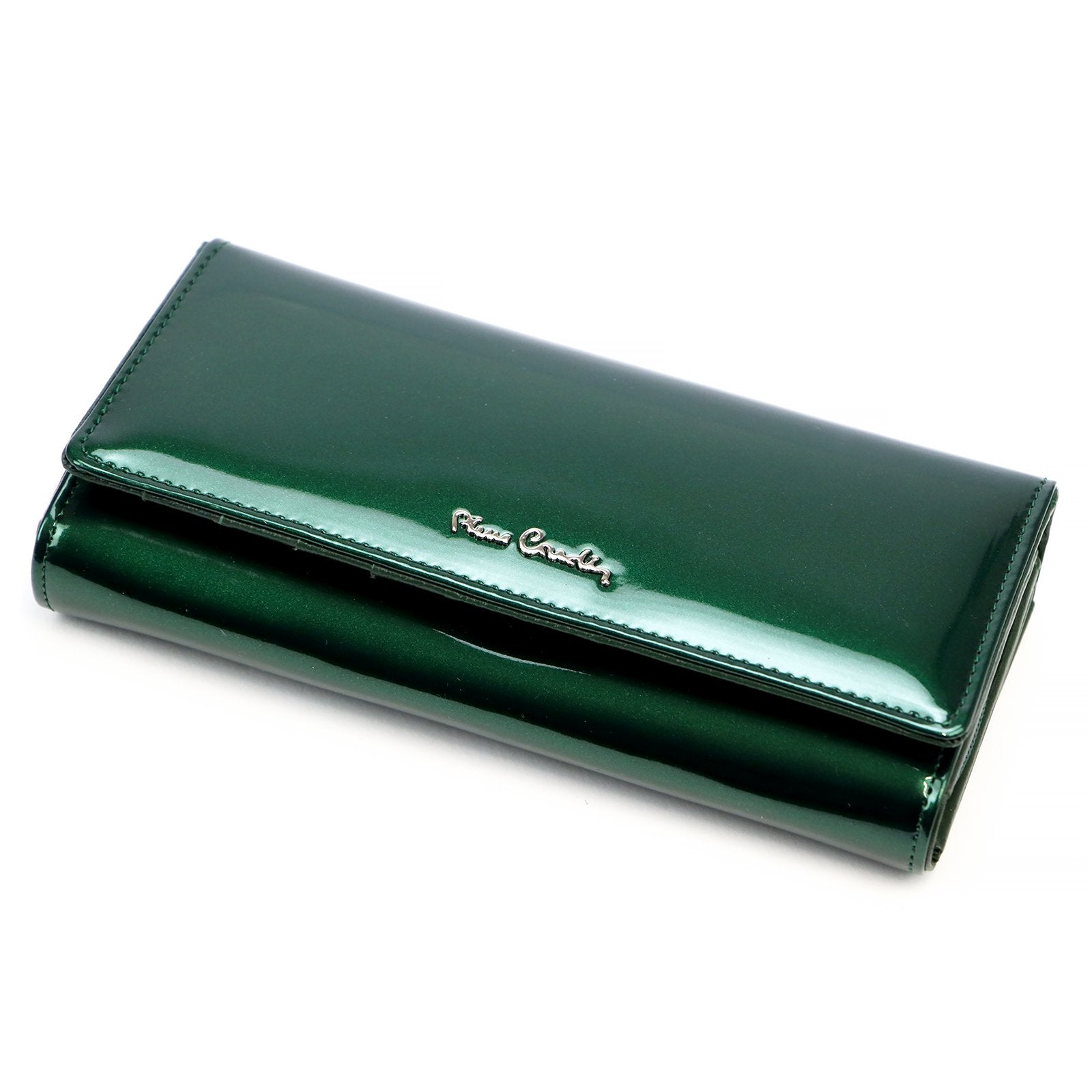Pierre Cardin 07 SHINY 106 žalia piniginė zielony