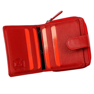 Pierre Cardin TILAK155 2510 raudona odinė piniginė czerwony