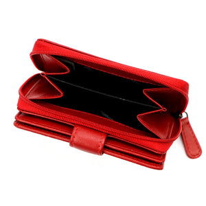 Pierre Cardin TILAK155 2510 raudona odinė piniginė czerwony