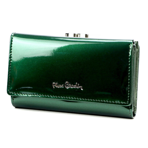 Pierre Cardin 07 SHINY 108 žalia piniginė zielony