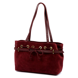Camilla PREMIUM 10.005 bordo spalvos odinė rankinė bordo