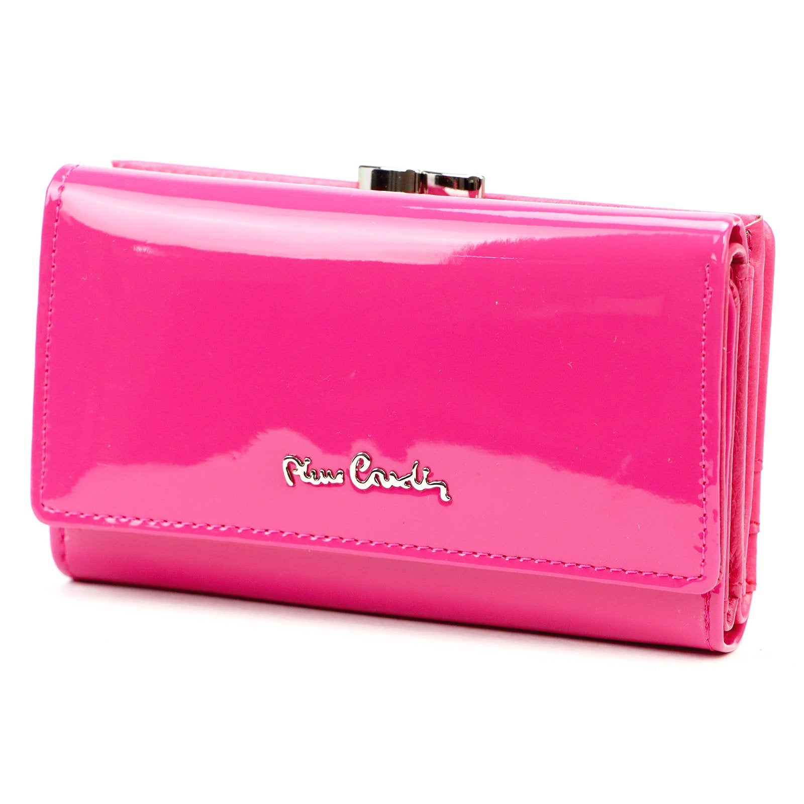 Pierre Cardin 07 SHINY 108 fuksijų spalvos piniginė fuksja
