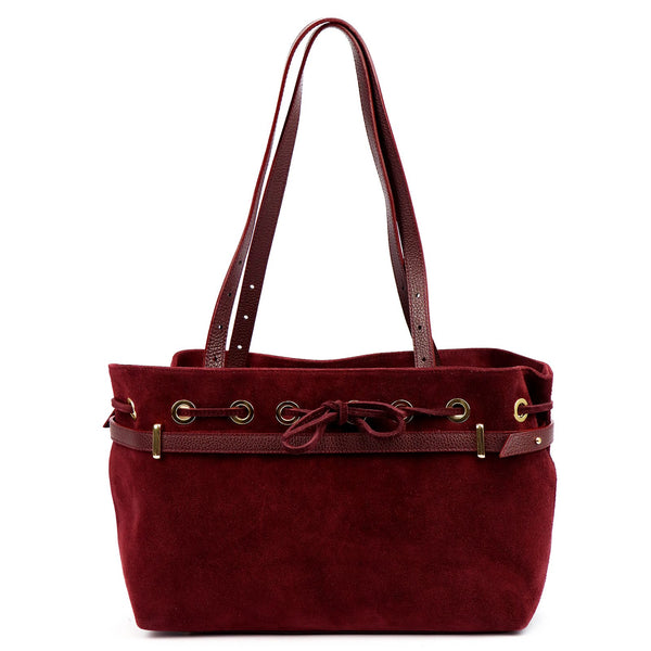 Camilla PREMIUM 10.005 bordo spalvos odinė rankinė bordo