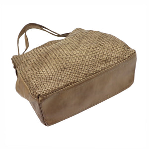 VS 023 taupe natūralios odos rankinė taupe