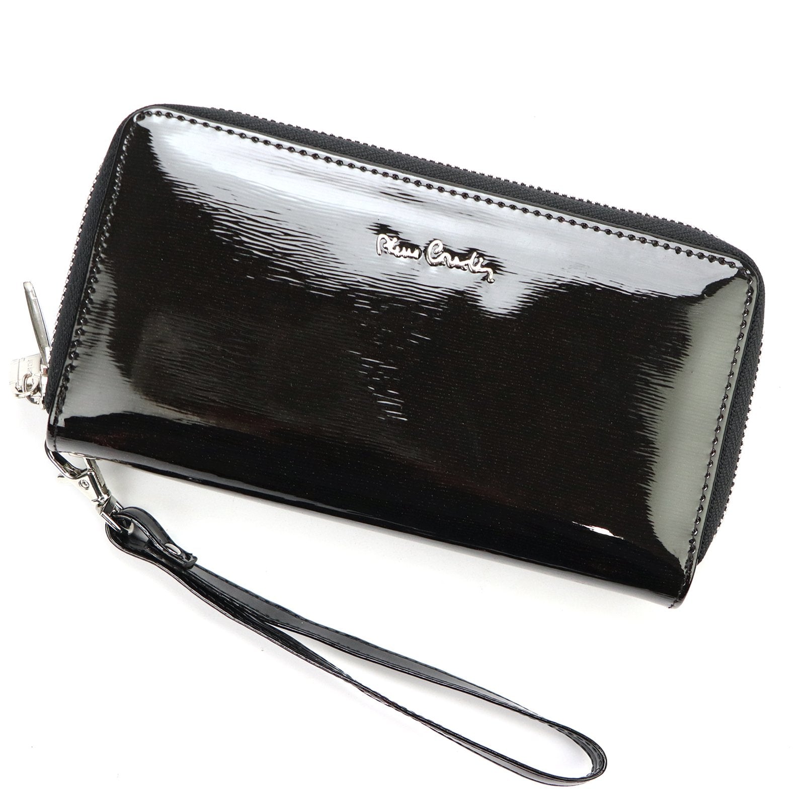 Pierre Cardin 05 LINE 118 juoda natūralios odos piniginė czarny