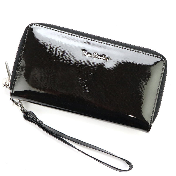 Pierre Cardin 05 LINE 118 juoda natūralios odos piniginė czarny