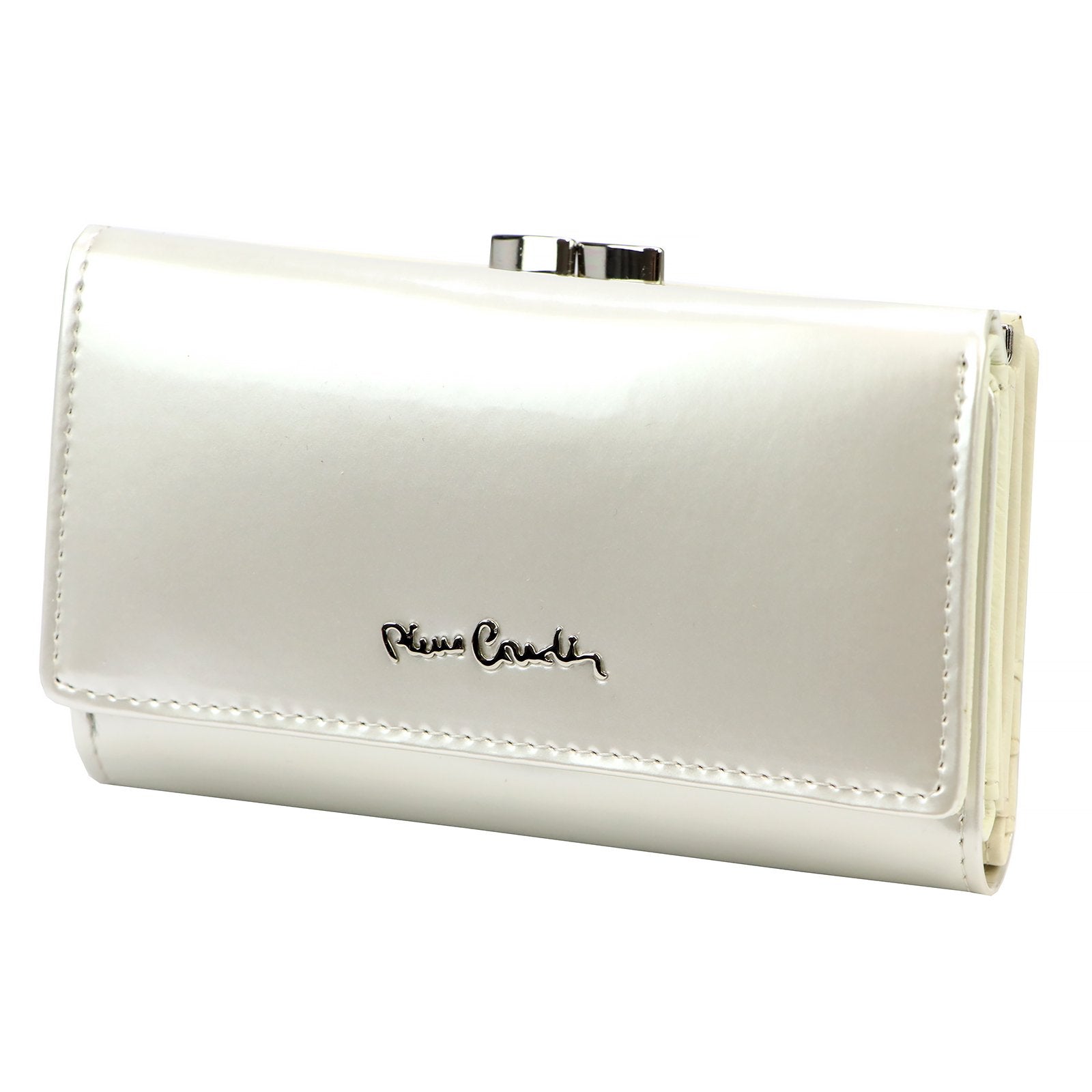 Pierre Cardin 07 SHINY 108 smėlio spalvos piniginė beż