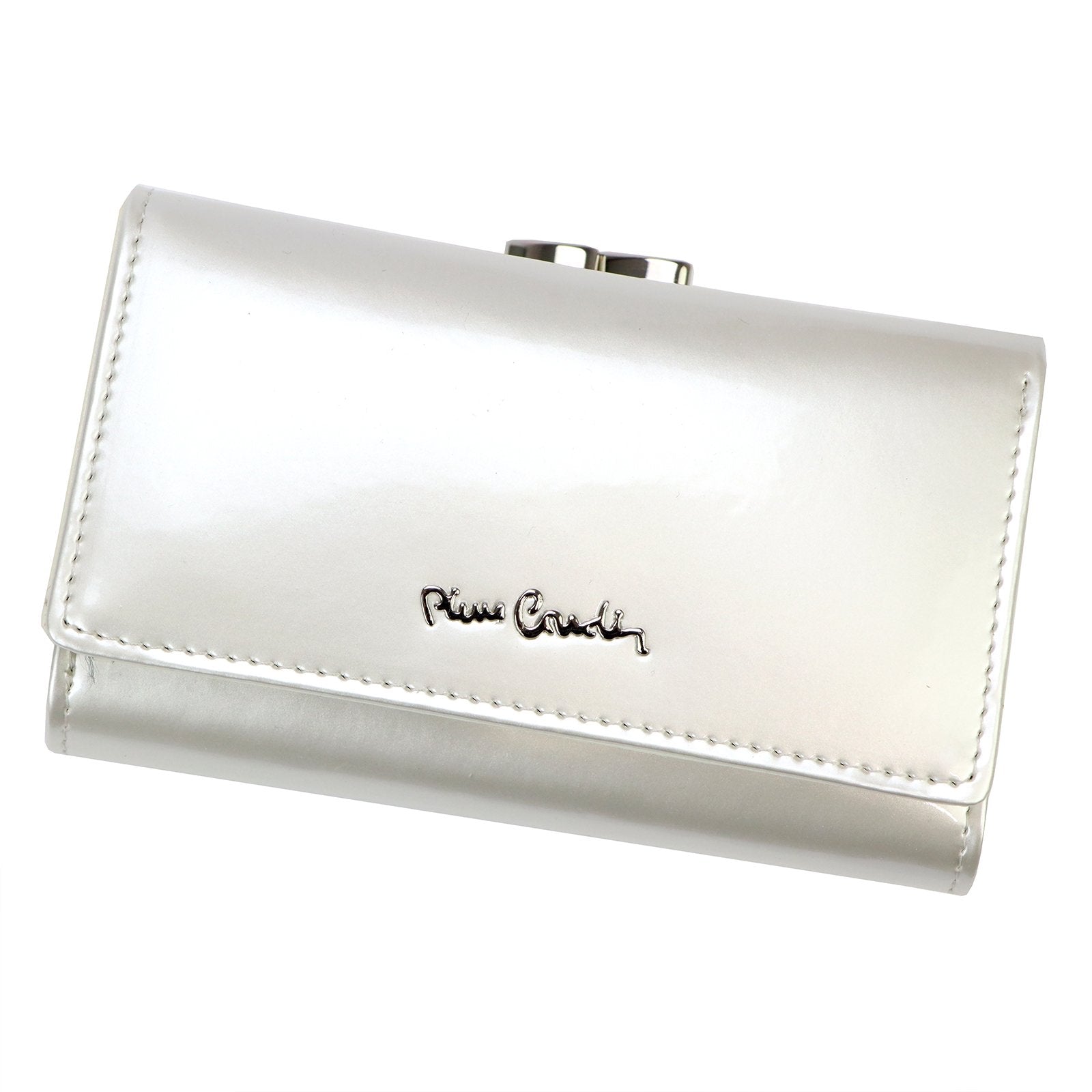 Pierre Cardin 07 SHINY 108 smėlio spalvos piniginė beż