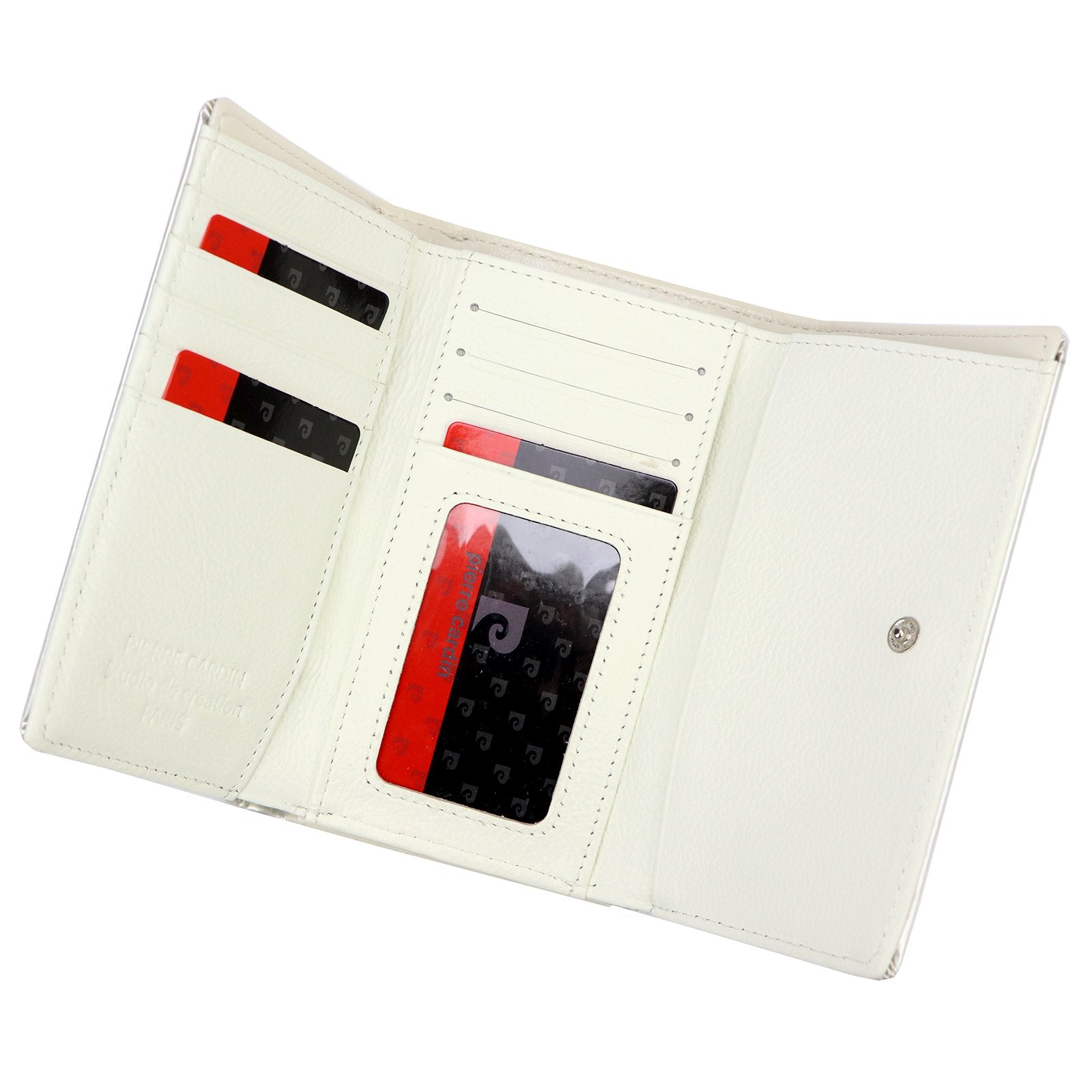Pierre Cardin 07 SHINY 108 smėlio spalvos piniginė beż