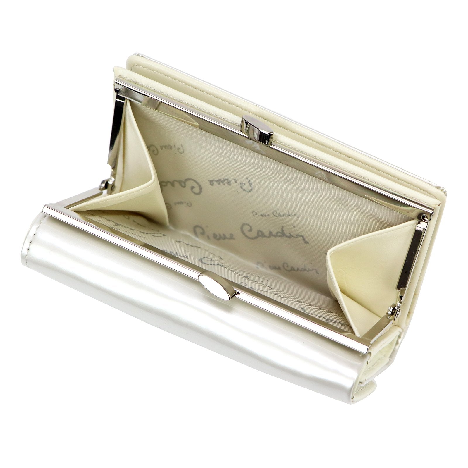 Pierre Cardin 07 SHINY 108 smėlio spalvos piniginė beż