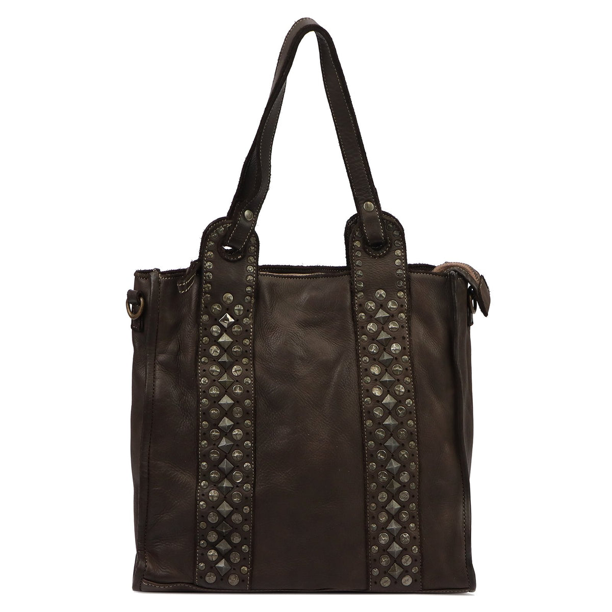 VS 093-282 tamsiai ruda natūralios odos rankinė ciemny brąz