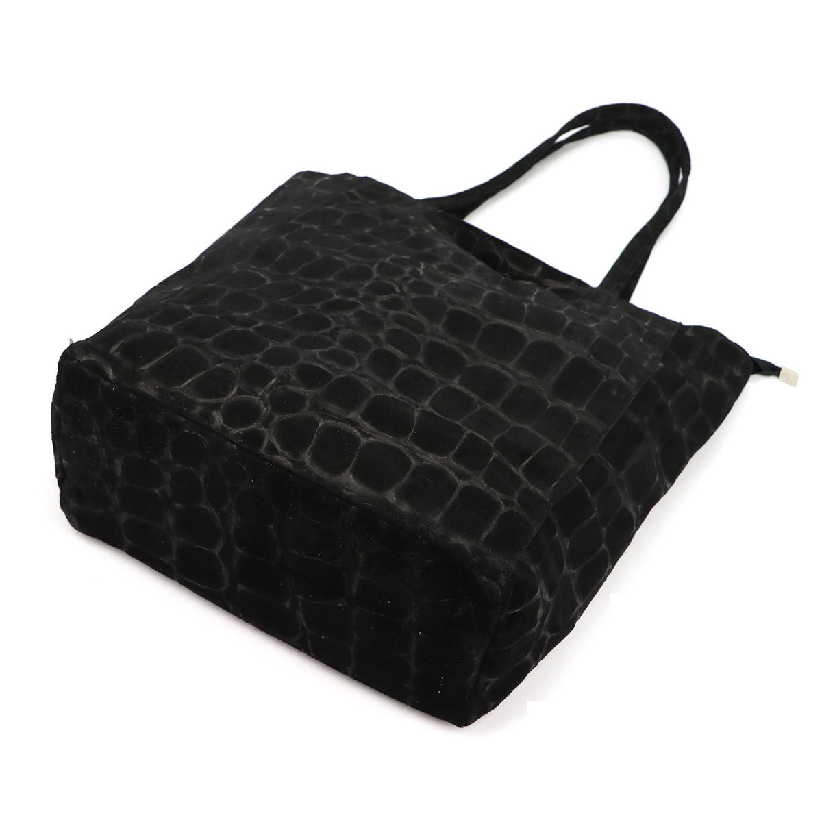 Luka 26-084 CROCO juoda natūralios odos rankinė czarny