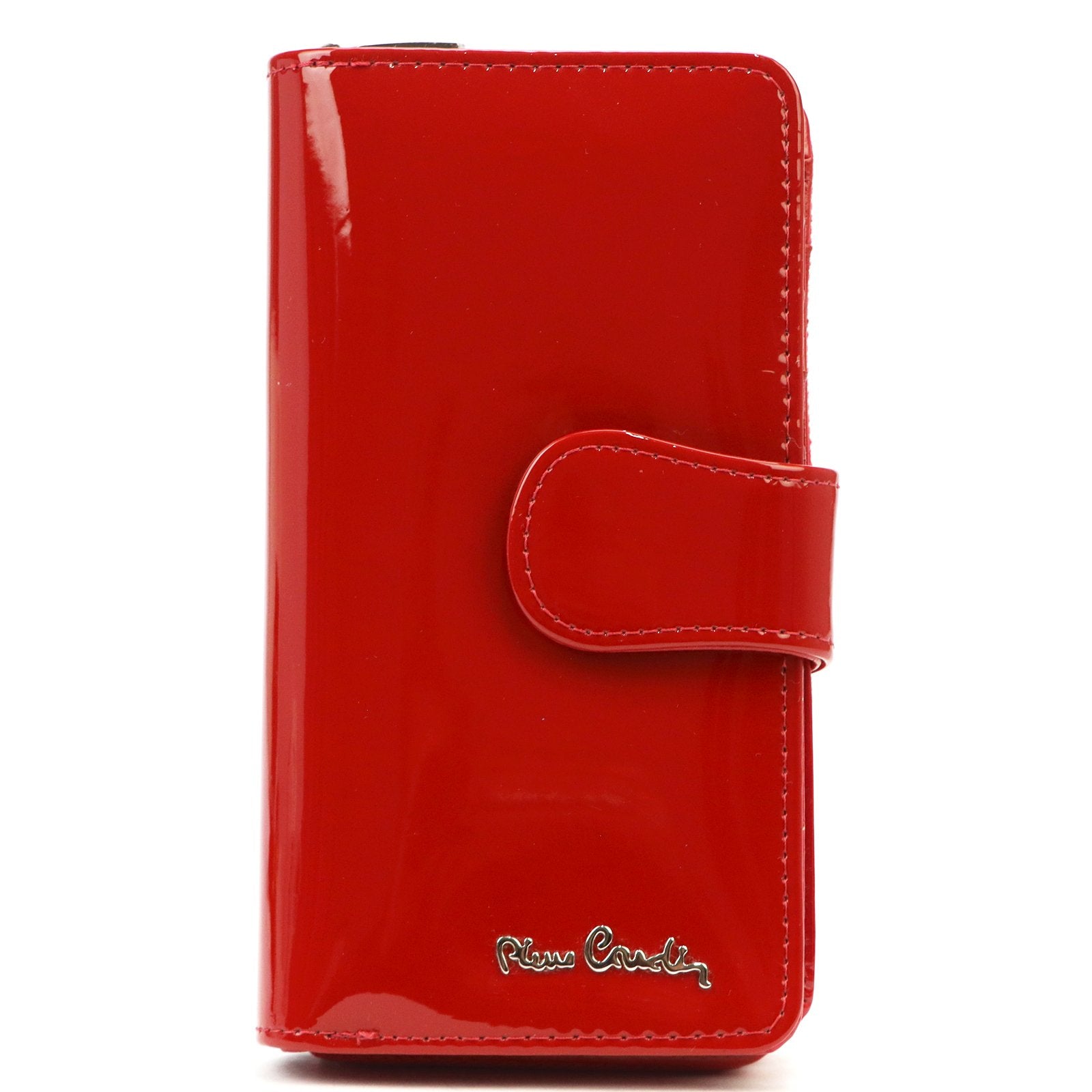Pierre Cardin 07 SHINY 116 raudona piniginė czerwony