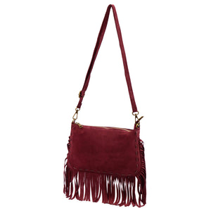Luka 25-085 bordo odinė rankinė bordo