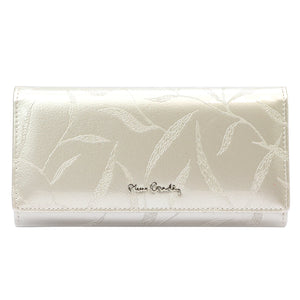 Pierre Cardin 02 LEAF 102 kreminė piniginė cream
