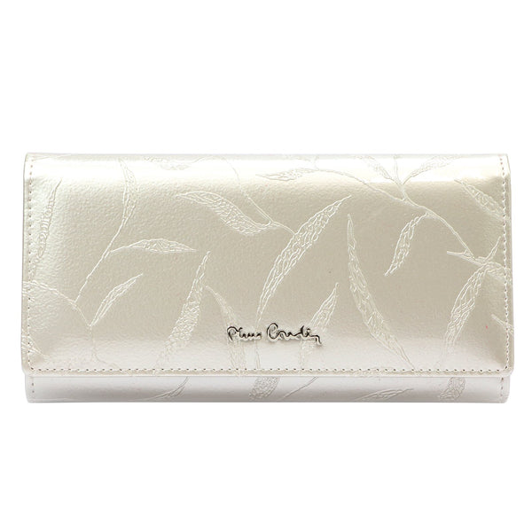 Pierre Cardin 02 LEAF 102 kreminė piniginė cream