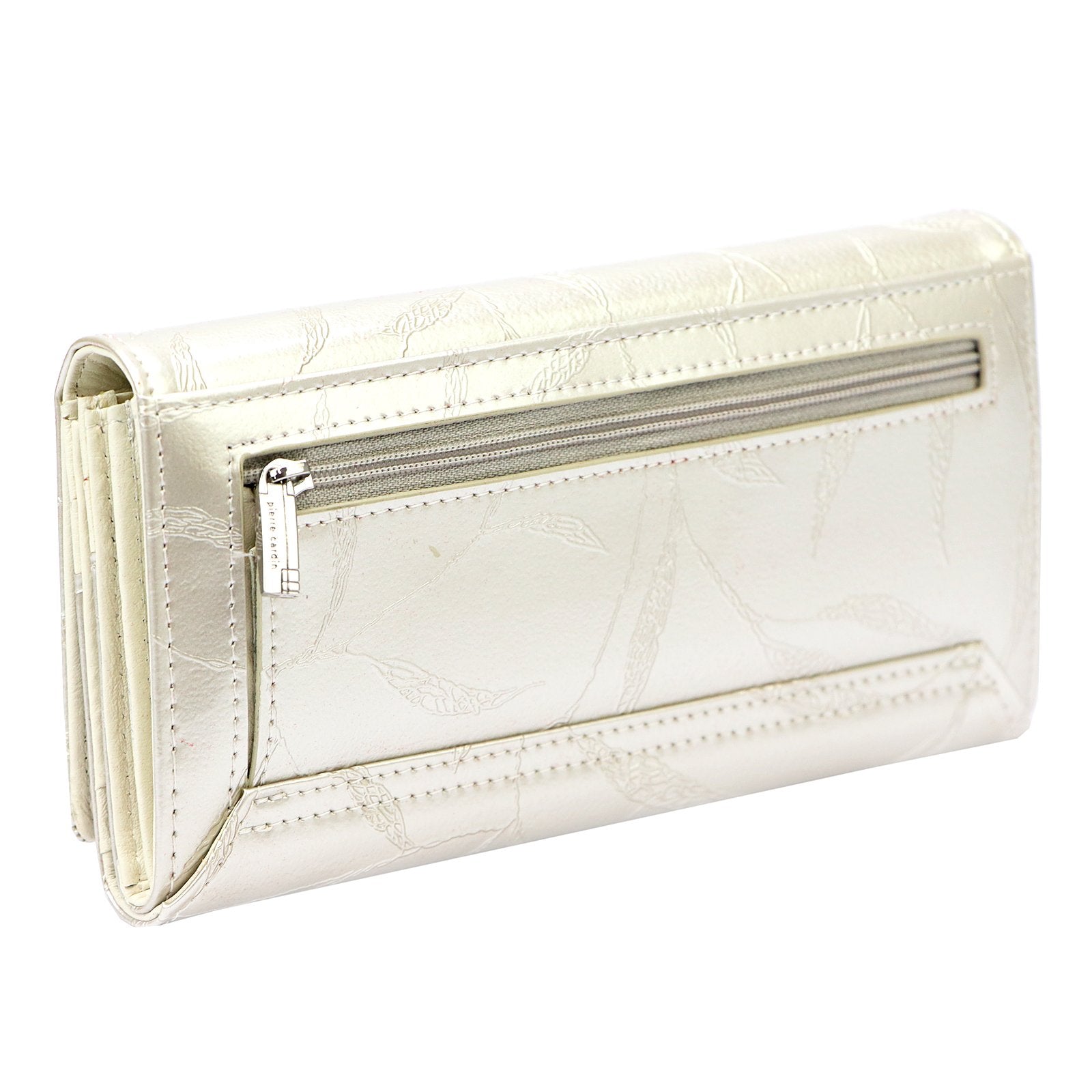 Pierre Cardin 02 LEAF 102 kreminė piniginė cream
