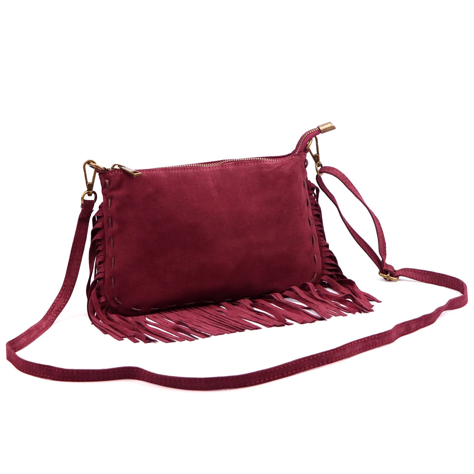 Luka 25-085 bordo odinė rankinė bordo
