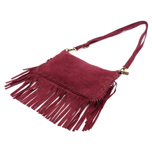 Luka 25-085 bordo odinė rankinė bordo