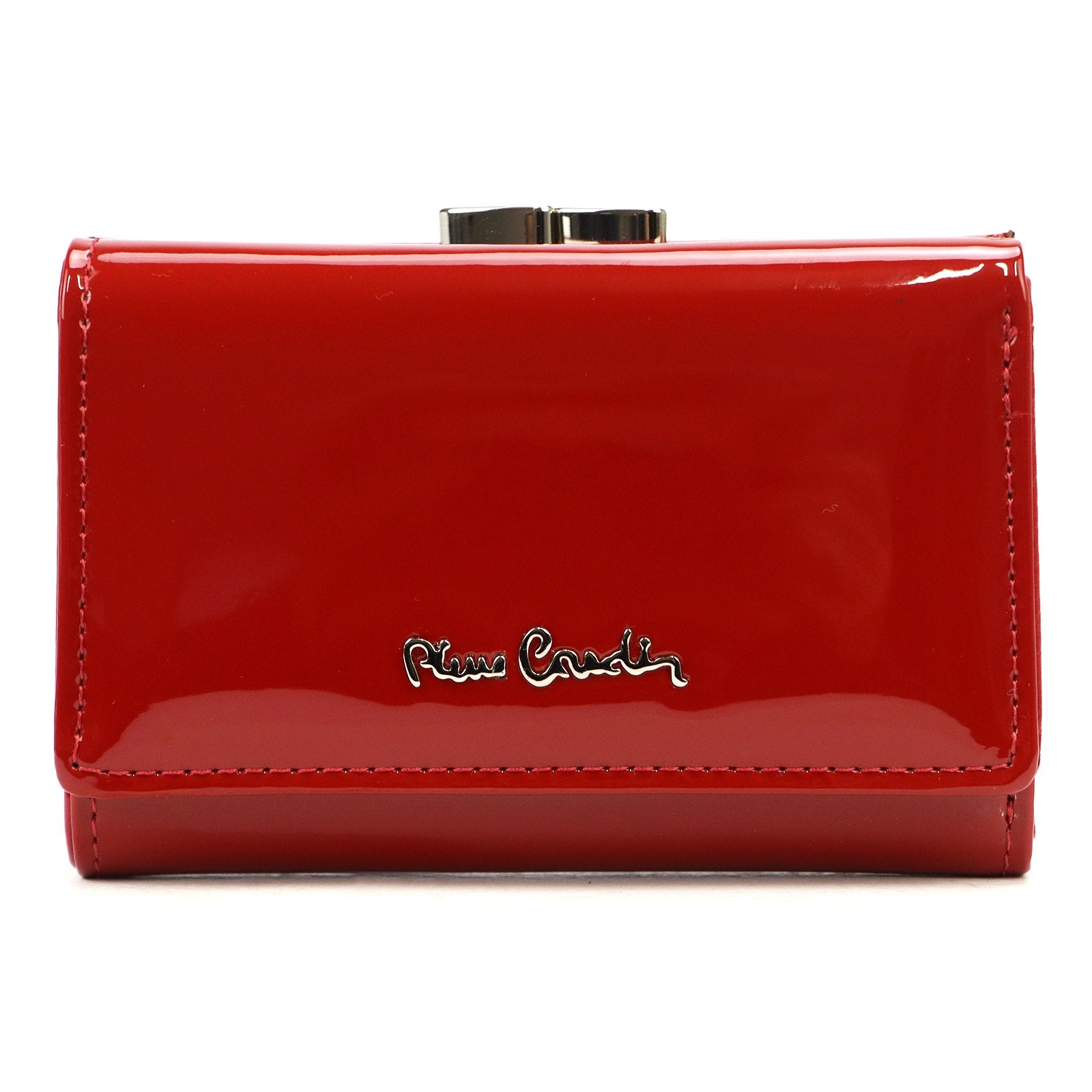 Pierre Cardin 07 SHINY 117 raudona piniginė czerwony