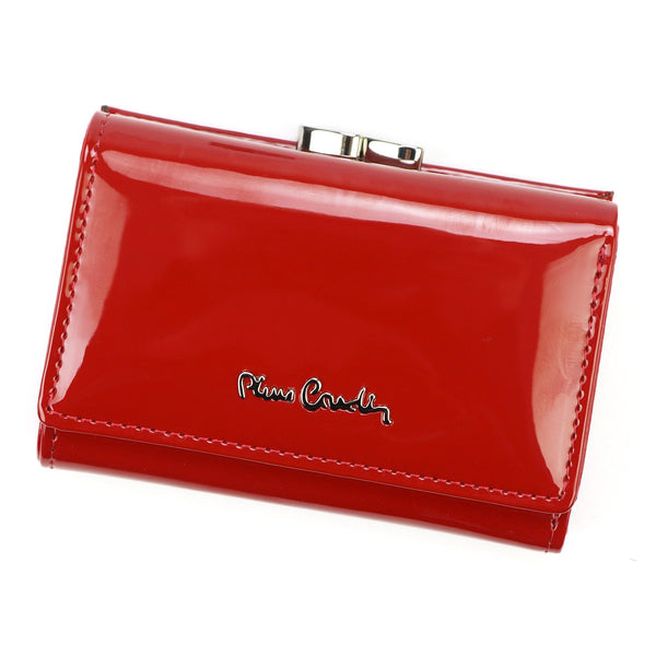 Pierre Cardin 07 SHINY 117 raudona piniginė czerwony