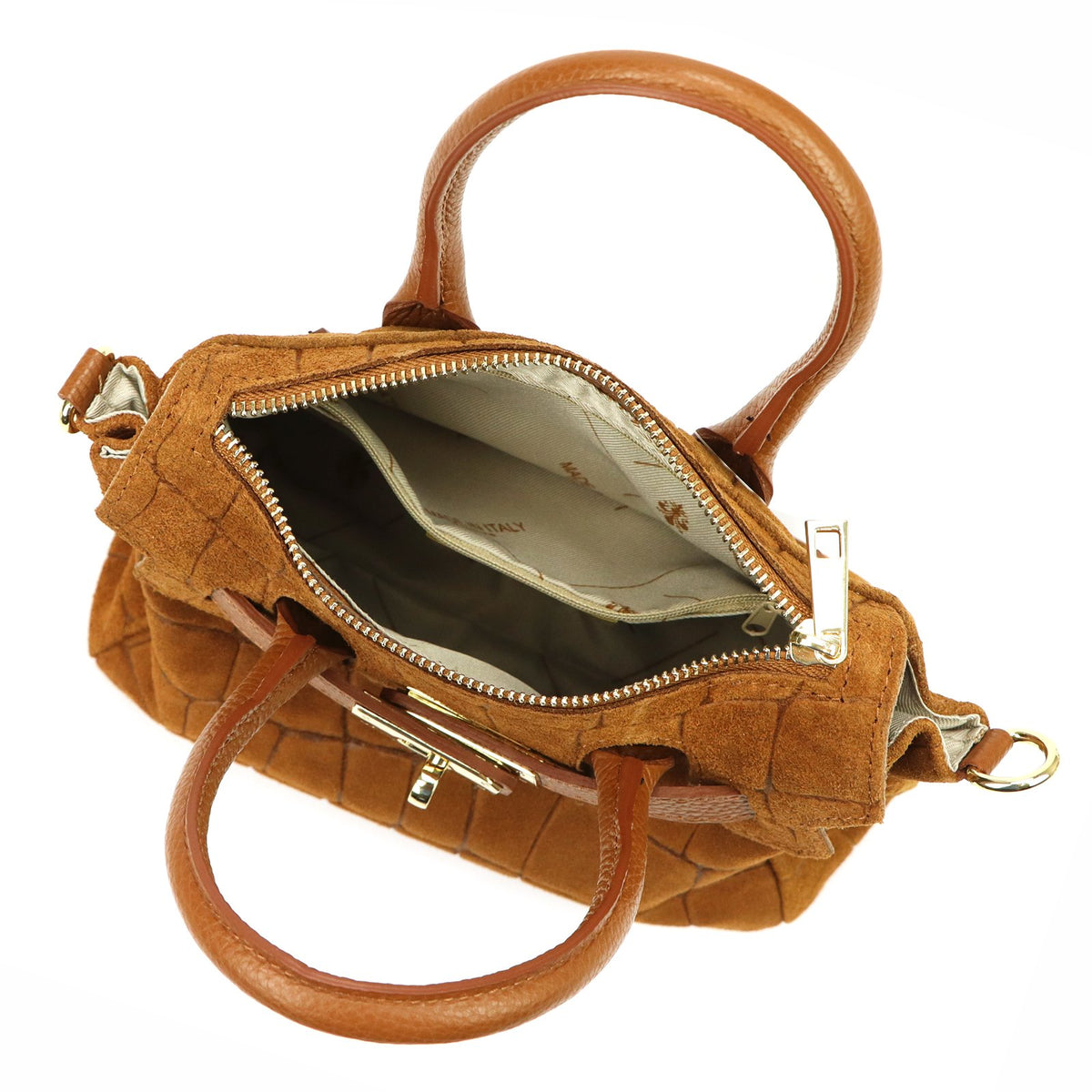 Luka 26-146 MINI CROCO camel-2 odinė rankinė camel-2