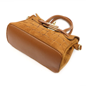 Luka 26-146 MINI CROCO camel-2 odinė rankinė camel-2