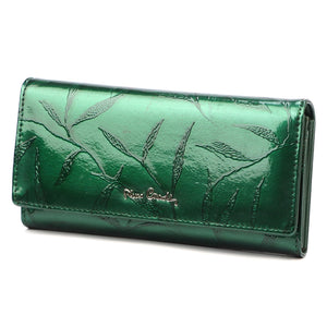 Pierre Cardin 02 LEAF 100 žalia piniginė zielony