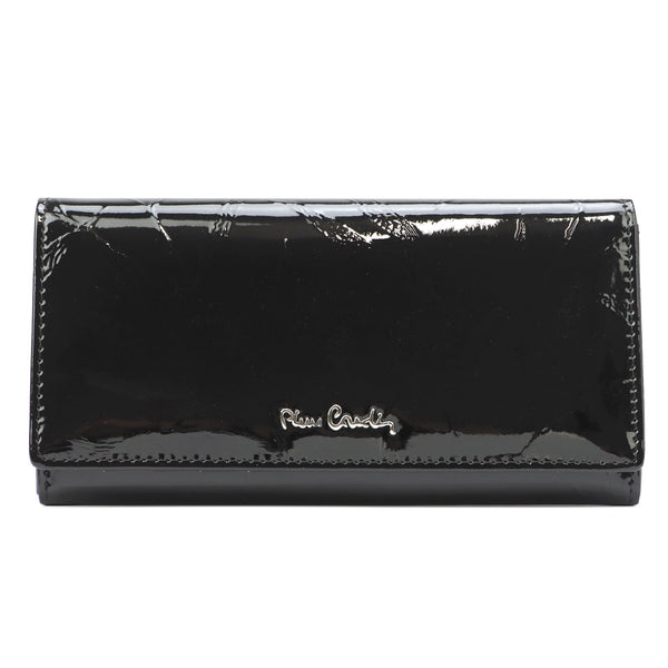Pierre Cardin 02 LEAF 100 juoda odinė piniginė czarny