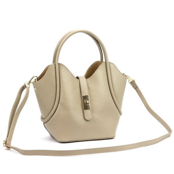 Luka 26-159 DOLLARO taupe natūralios odos rankinė taupe